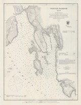 Winter Harbor 1876 D - Old Map Nautical Chart AC Harbors 5 317 - Maine