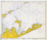 Block Island Sound and Gardiners Bay 1973 - Old Map Nautical Chart AC Harbors 362 - New York