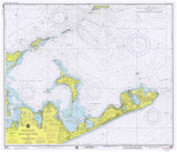 Block Island Sound and Gardiners Bay 1975 - Old Map Nautical Chart AC Harbors 13209 - New York