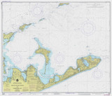Block Island Sound and Gardiners Bay 1977 - Old Map Nautical Chart AC Harbors 13209 - New York