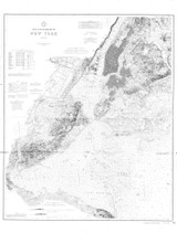 New York Harbor 1889 - Old Map Nautical Chart AC Harbors 369 - New York