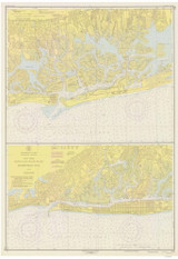 Hempstead Bay 1950 - Old Map Nautical Chart AC Harbors 579 - New York