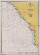 Point Conception to Point Sur 1941 Nautical Map Reprint 5302 California - Big Area Post 1917