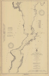Lake Champlain, Sheet 3 - 1920 Nautical Chart