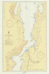 Lake Champlain, Sheet 3 - 1953 Nautical Chart