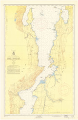 Lake Champlain, Sheet 3 - 1957 Nautical Chart