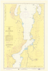 Lake Champlain, Sheet 3 - 1974 Nautical Chart