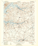 Cecilton, Maryland 1951 (1951a) USGS Old Topo Map 15x15 Quad