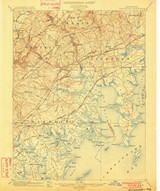 Gunpowder, Maryland 1901 (1901) USGS Old Topo Map 15x15 Quad