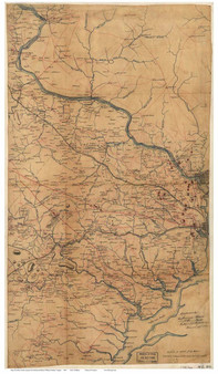 Fairfax County(ALL) and parts of Loudoun & Prince William County Virginia 1864 - Old Map Reprint