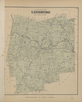 Leesburg Ohio 1877 - Union Co. Atlas 77
