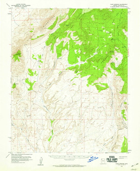 Cane Springs, Arizona 1954 (1959) USGS Old Topo Map Reprint 15x15 AZ Quad 314452