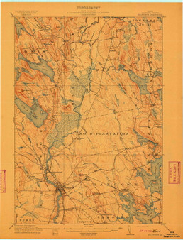 Ellsworth, Maine 1911 (1911) USGS Old Topo Map Reprint 15x15 ME Quad 807487