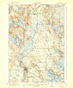 Ellsworth, Maine 1911 (1941) USGS Old Topo Map Reprint 15x15 ME Quad 460381