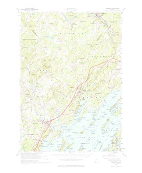 Freeport, Maine 1957 (1965) USGS Old Topo Map Reprint 15x15 ME Quad 460414