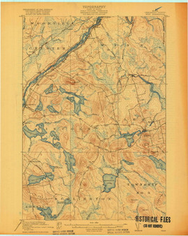 Winn, Maine 1920 (1920) USGS Old Topo Map Reprint 15x15 ME Quad 807732