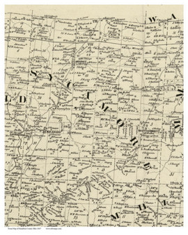 Sycamore, Ohio 1847 Old Town Map Custom Print - Hamilton Co.