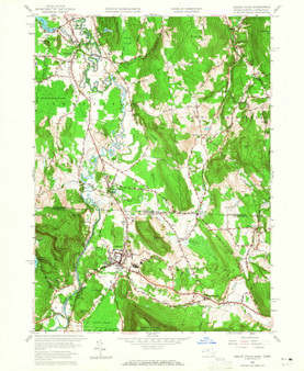 Ashley Falls, Massachusetts 1958 (1965) USGS Old Topo Map Reprint 7x7 MA Quad 349960