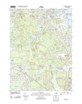 Cohasset, Massachusetts 2012 () USGS Old Topo Map Reprint 7x7 MA Quad