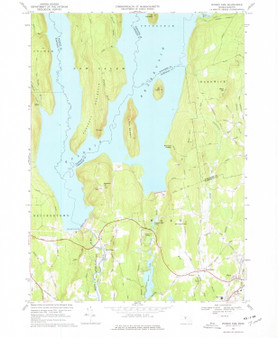 Winsor Dam, Massachusetts 1967 (1977) USGS Old Topo Map Reprint 7x7 MA Quad 350772
