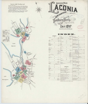 Laconia, New Hampshire 1897 - Old Map New Hampshire Fire Insurance Index
