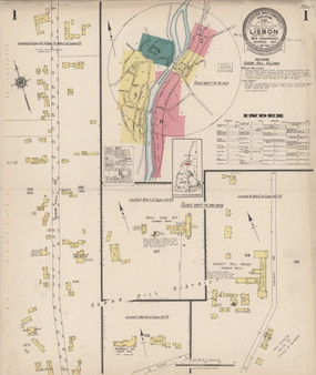 Lisbon, New Hampshire 1922 - Old Map New Hampshire Fire Insurance Index