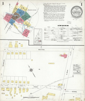 Suncook, New Hampshire 1923 - Old Map New Hampshire Fire Insurance Index