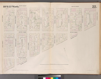 New York City, NY Fire Insurance 1852 Sheet 22 V2 - Old Map Reprint - New York