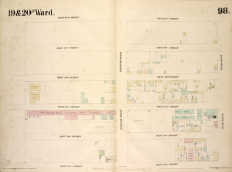 New York City, NY Fire Insurance 1854 Sheet 98 V7 - Old Map Reprint - New York