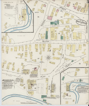 Brattleboro, VT Fire Insurance 1885 Sheet 2 - Old Town Map Reprint