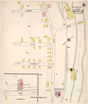 Montpelier, VT Fire Insurance 1909 Sheet 16 - Old Town Map Reprint