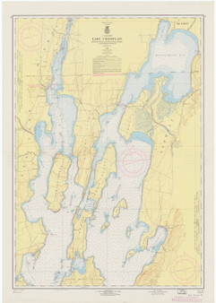 Lake Champlain, Sheet 1 - 1962 Nautical Chart