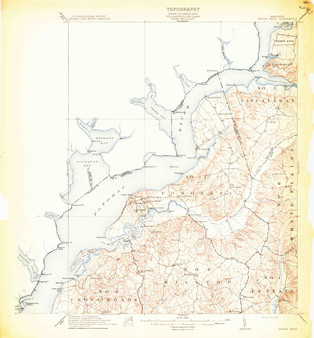 Indian Hill, Maryland 1913 (1913a) USGS Old Topo Map 15x15 Quad