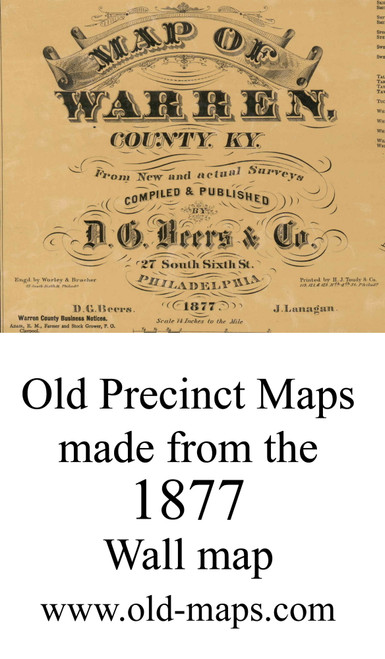Title of Source Map - Warren Co., Kentucky 1877 - NOT FOR SALE - Warren Co.