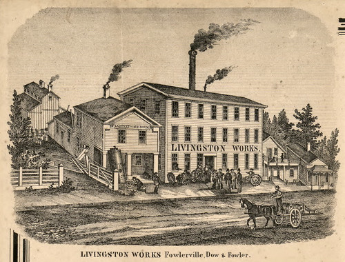 Livingston Works, New York 1858 Old Town Map Custom Print - Livingston Co.