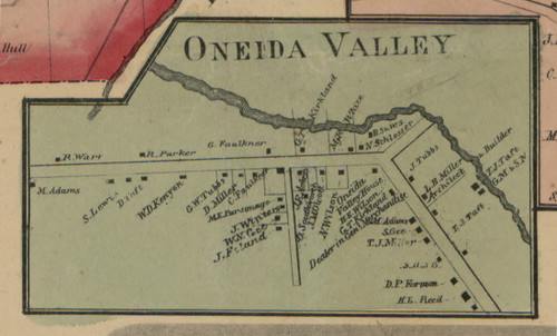Oneida Valley, New York 1859 Old Town Map Custom Print - Madison Co.