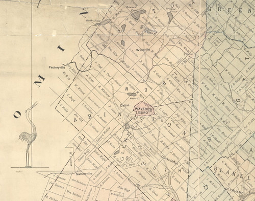 North Abingdon Township, Pennsylvania 1879 Old Town Map Custom Print - Lackawanna Co.