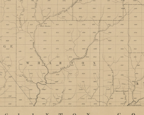 Wharton Township, Pennsylvania 1856 Old Town Map Custom Print - Potter Co.