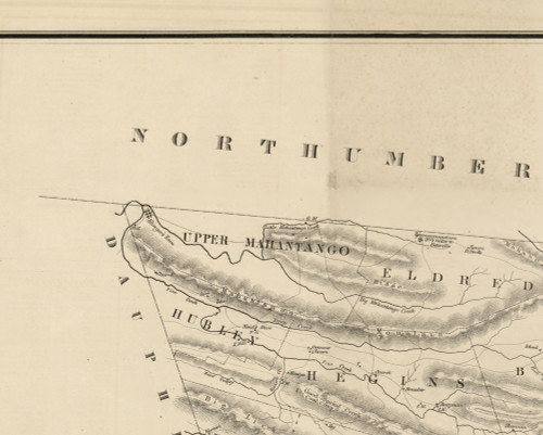 Upper Mahantango Township, Pennsylvania 1855 Old Town Map Custom Print - Schuylkill Co.