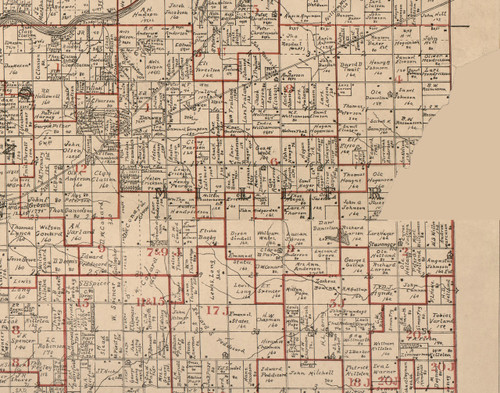 Miller, Illinois 1895 Old Town Map Custom Print - LaSalle Co.