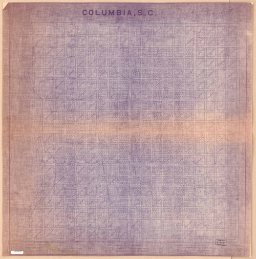 Columbia 1786 (1915) Legare & Thomas - Old Map Reprint - South Carolina Cities