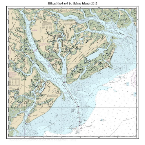Hilton Head and St Helena Island 2013 - South Carolina 80,000 Scale Custom Chart