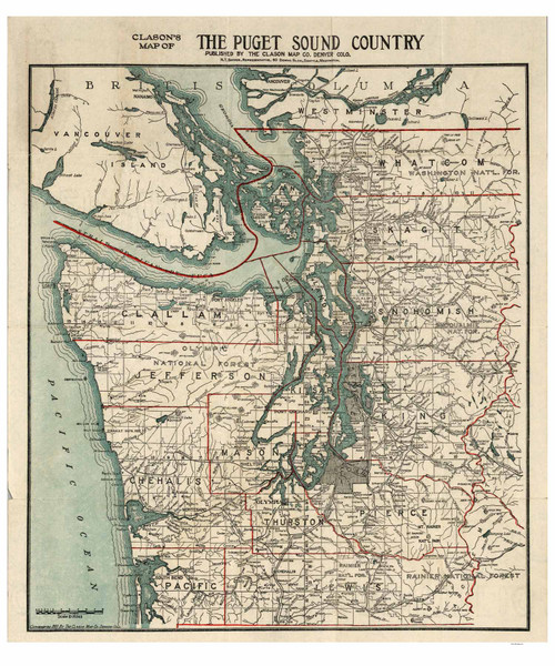Puget Sound Country 1910 - Clason