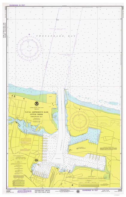 Naval Base Little Creek 1976 - Old Map Nautical Chart AC Harbors 3334 - Virginia