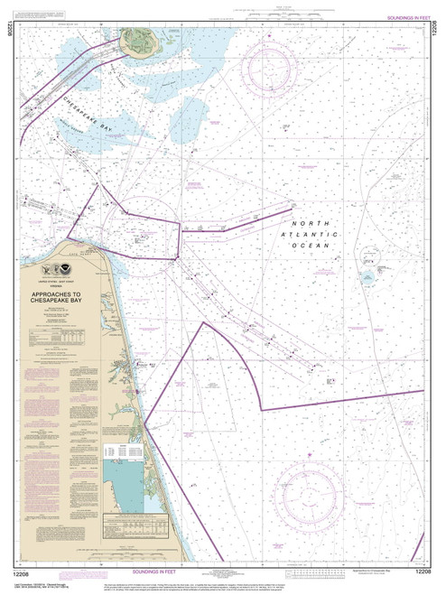 Approaches to Chesapeake Bay 2014 - Old Map Nautical Chart AC Harbors 3335 - Virginia