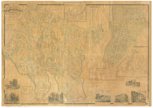 Schroeppel 1862 - Old Map Reprint - New York Cities Other Oswego Co.