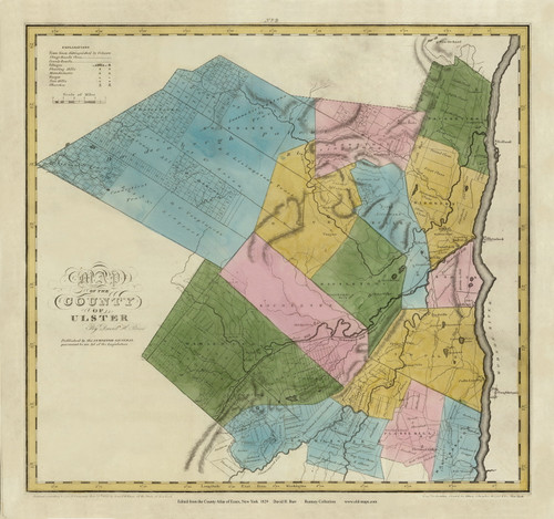Ulster County New York 1829 - Burr State Atlas