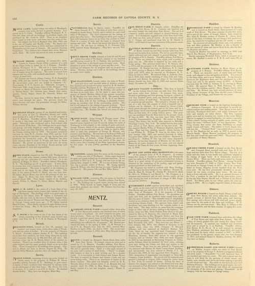 Farm Records  - Maple Lawn - Homefields Dairy & Stock Farm, New York 1904 - Old Town Map Reprint - Cayuga Co. Atlas 132