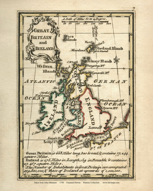 Great Britain & Ireland - 1758 Bowen 11 - World Atlases