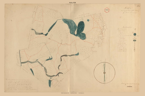 Halifax, Massachusetts 1830 Old Town Map Reprint - Roads Place Names Massachusetts Archives
